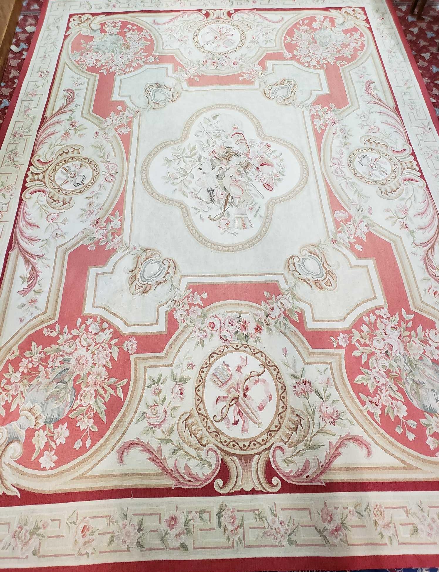 AUBUSSON STYLE FLAT WEAVE RUG (1 of 11)
