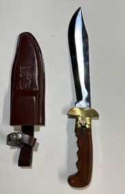 LARGE FOLDING BOWIE WITH SHEATH MADE IN PAKISTAN