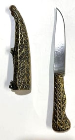 BRASS HANDLE LEBANESE KNIFE