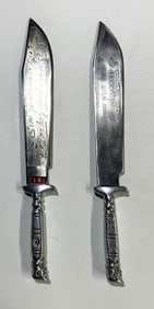 PAIR OF MEXICAN BOWIE KNIVES