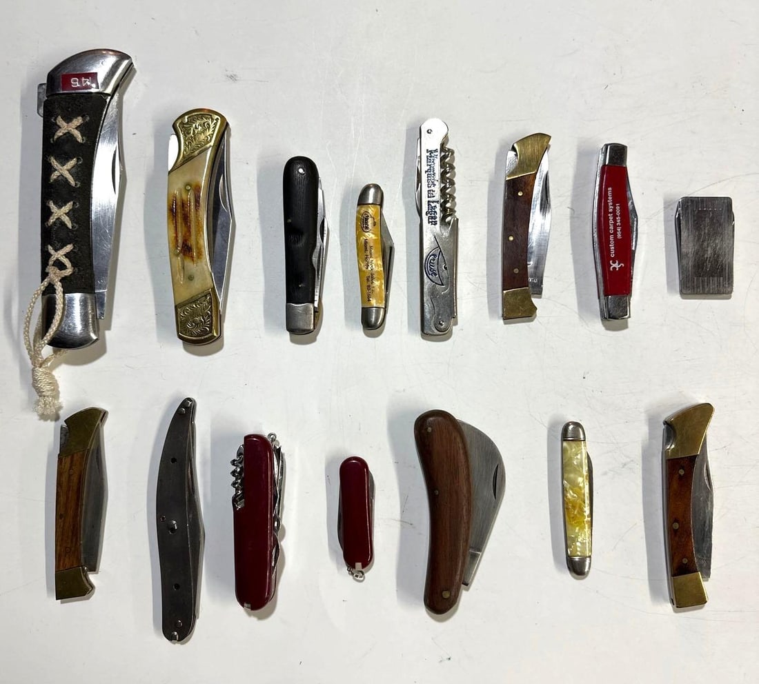 FOLDING KNIFE LOT: APPROX. 4-12"