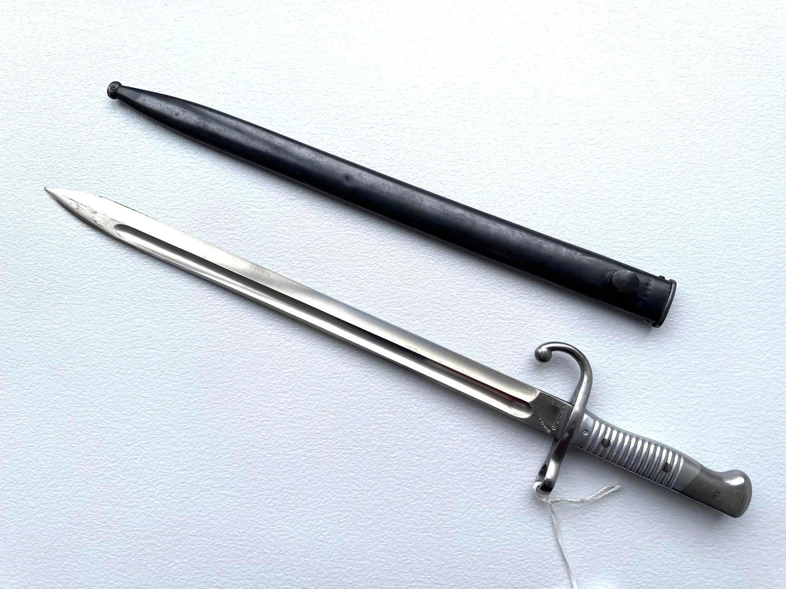 WYERSBERG & KIRSCHBAUM M1891 ARGENTINE MAUSER BAYONET: 21" LONG This is an M1891 Argentine Mauser bayonet, produced by Weyersberg & Kirschbaum (WKC), a German manufacturer known for its high-quality edged weapons. It was designed to accompany the 