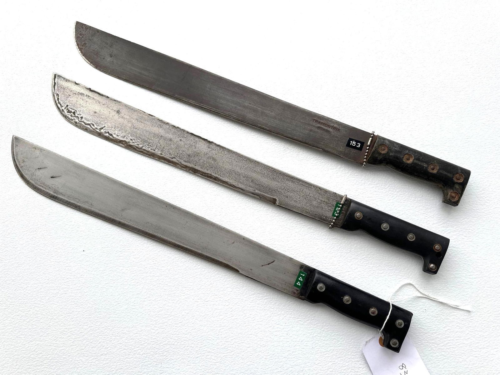 LOT OF 3 MACHETES: approx. 22"