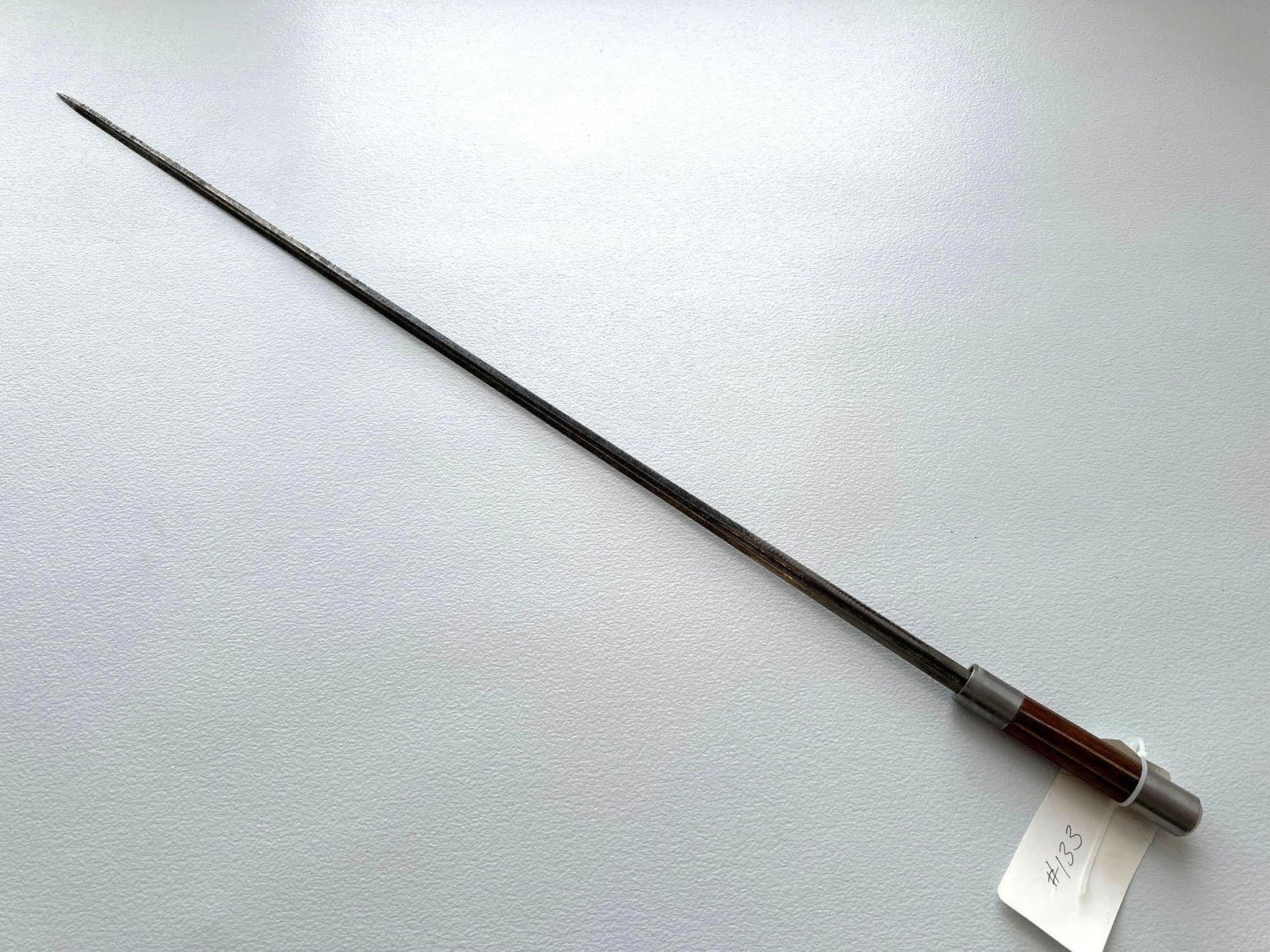 TOMAS AIALA CANE SWORD: MISSING ITS CANE CASE: 40" LONG NOTE: MIDSSING CASE REDUCES VALUE TO COLLECTORS