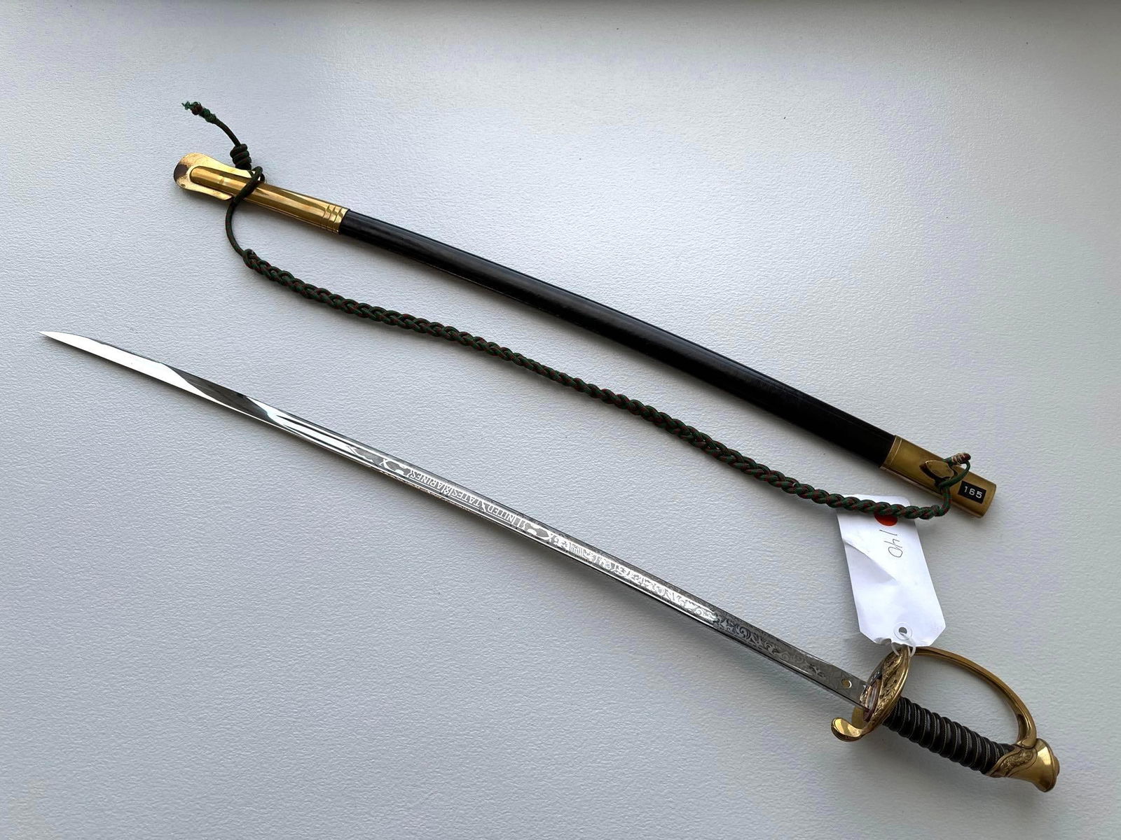 PRE WW2 HILBORN-HAMBURGER US MARINE NCC SWORD MADE IN  SOLINGEN GERMANY (1 of 9)