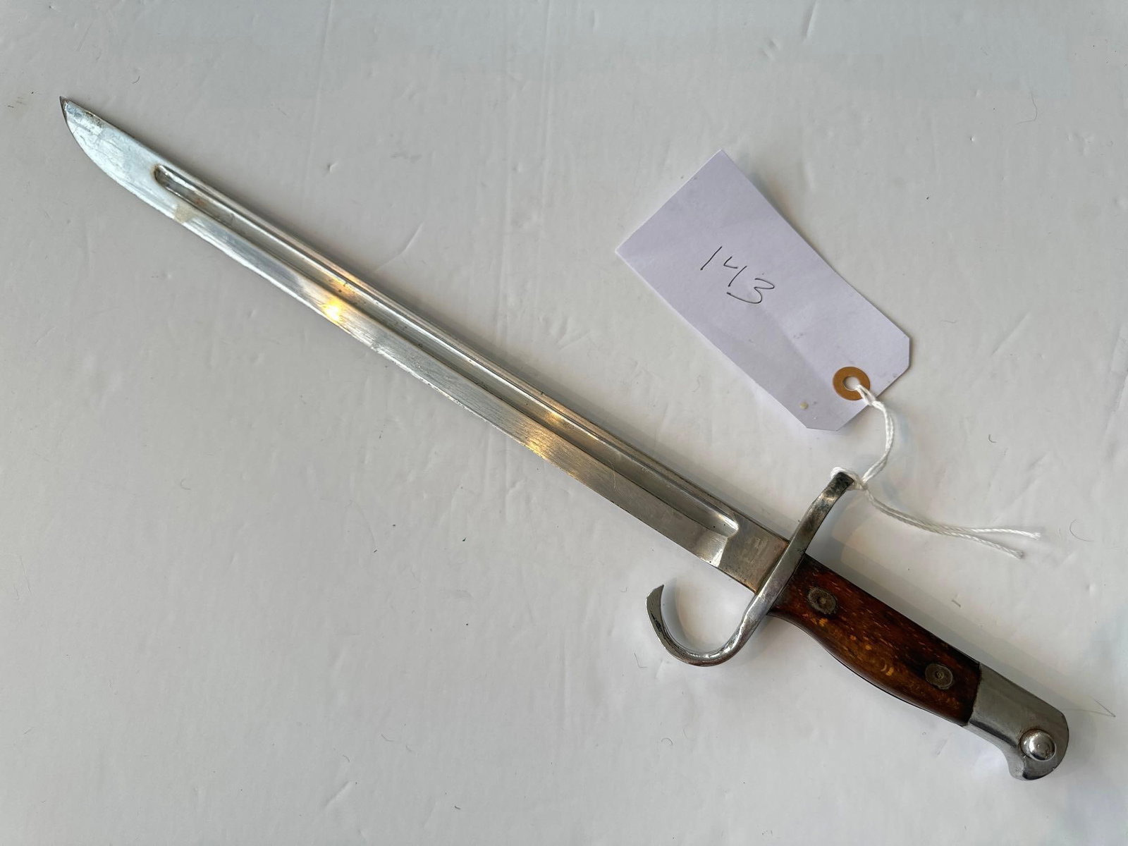 ARISKA BAYONET, NAGOYA ARSENAL, WWII, TYPE 30 (ADDL LOT, NOT ON LIST): 20" LONG