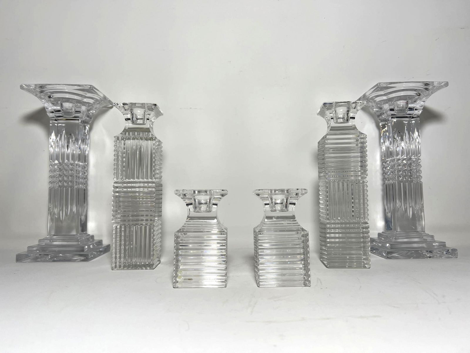 VAL ST. LAMBERT METROPOLIS CRYSTAL CANDLESTICKS COLLECTION (1 of 11)