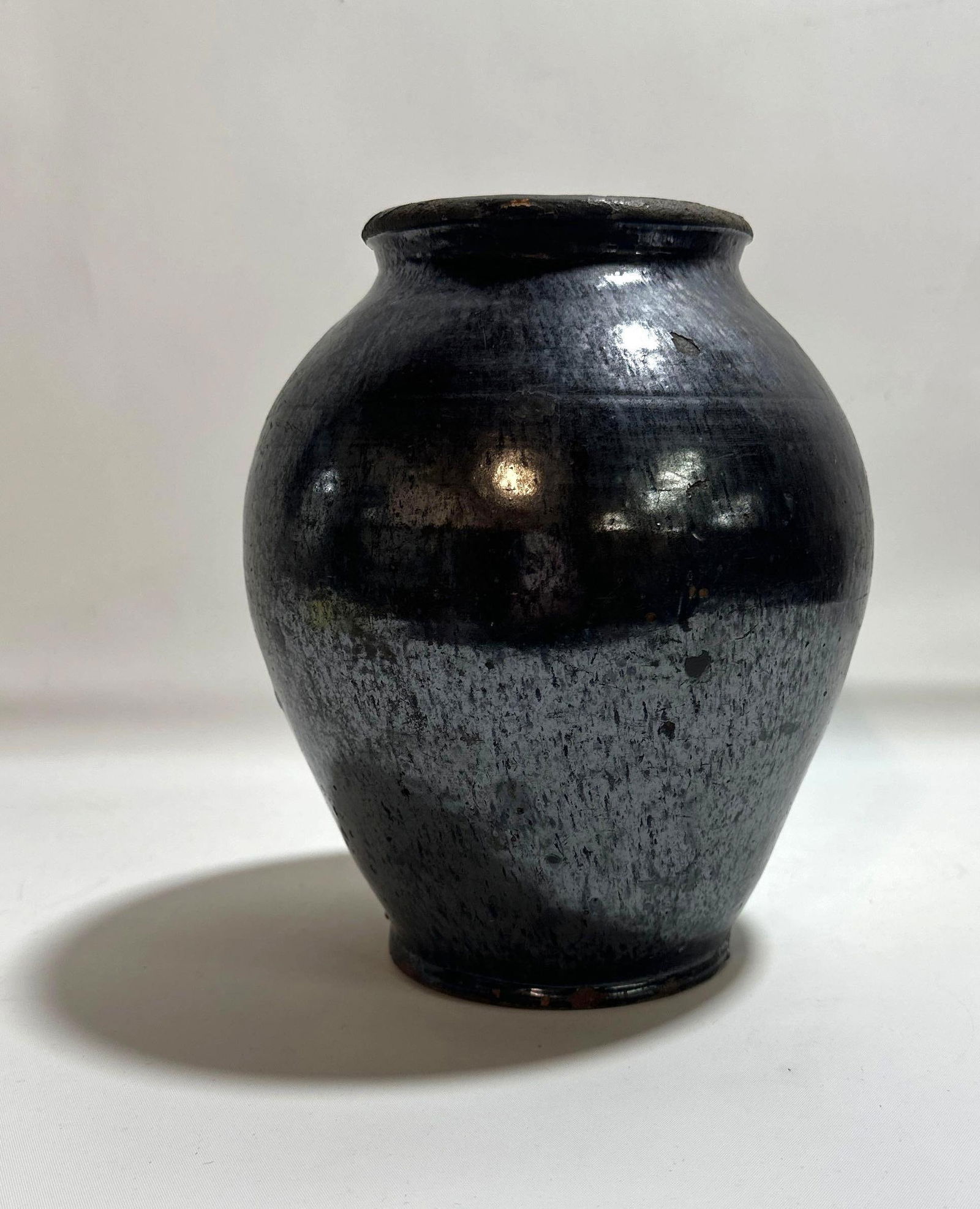 RARE 19th CENTURY ANTIQUE REDWARE JAR (1 of 8)