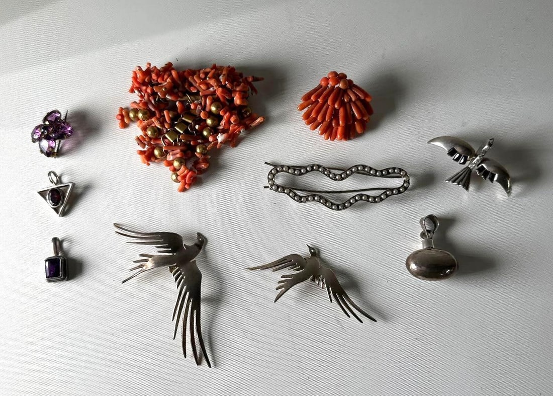 COLLECTION OF COSTUME AND STERLING JEWELRY (1 of 6)