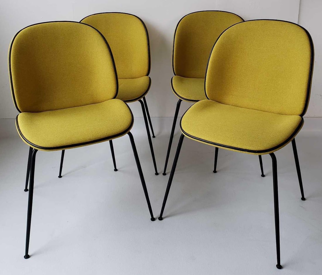 SET OF FOUR GUBI "BEETLE" CHAIRS (1 of 10)