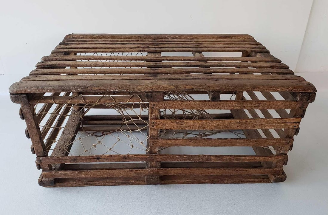 VINTAGE CRAB | LOBSTER TRAP | COFFEE TABLE (1 of 9)