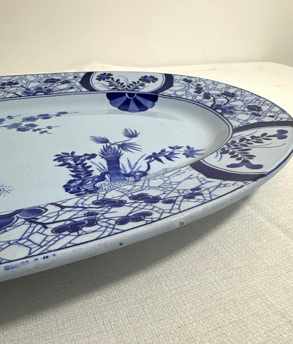 JAPANESE IMARI INFLUENCED CREIL MONTEREAU "JAPON" PLATTER (1 of 5)