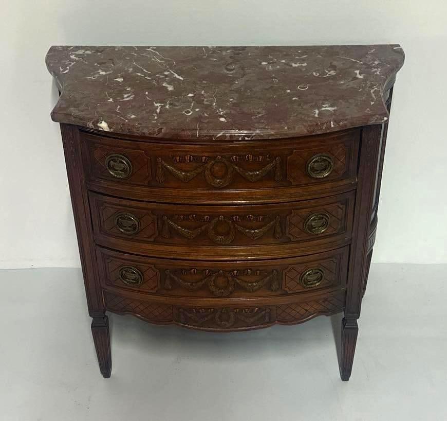 MARBLE TOPPED FRENCH STYLE COMMODE (1 of 10)