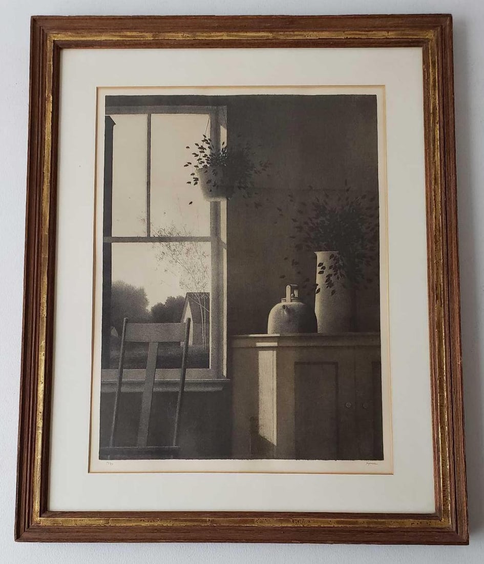 ROBERT KIPNISS SIGNED AND NUMBERED LITHOGRAPH, INTERIOR SCENE (1 of 9)