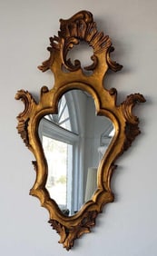 ANTIQUE GILTWOOD ROCOCO MIRROR