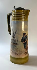 GERMAN STONEWARE MEITLACH STEIN WITH DUTCH MOTIF