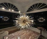 AIDAN GRAY GOLIATH STAR CHANDELIER IN ANTIQUE BRASS