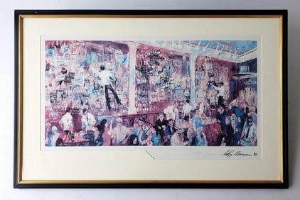 LEROY NEIMAN SIGNED AND DEDICATED SERIGRAPH "FX MCRORY'S WHISKEY BAR"
