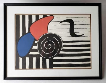 CALDER PRINT "HELICES" (PROPELLERS)