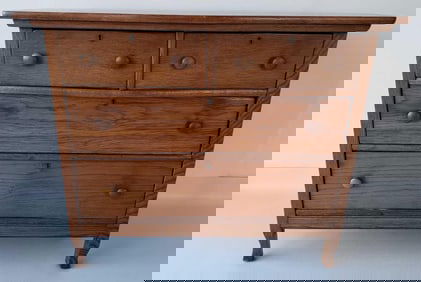 ANTIQUE OAK FOUR DRAWER CHEST