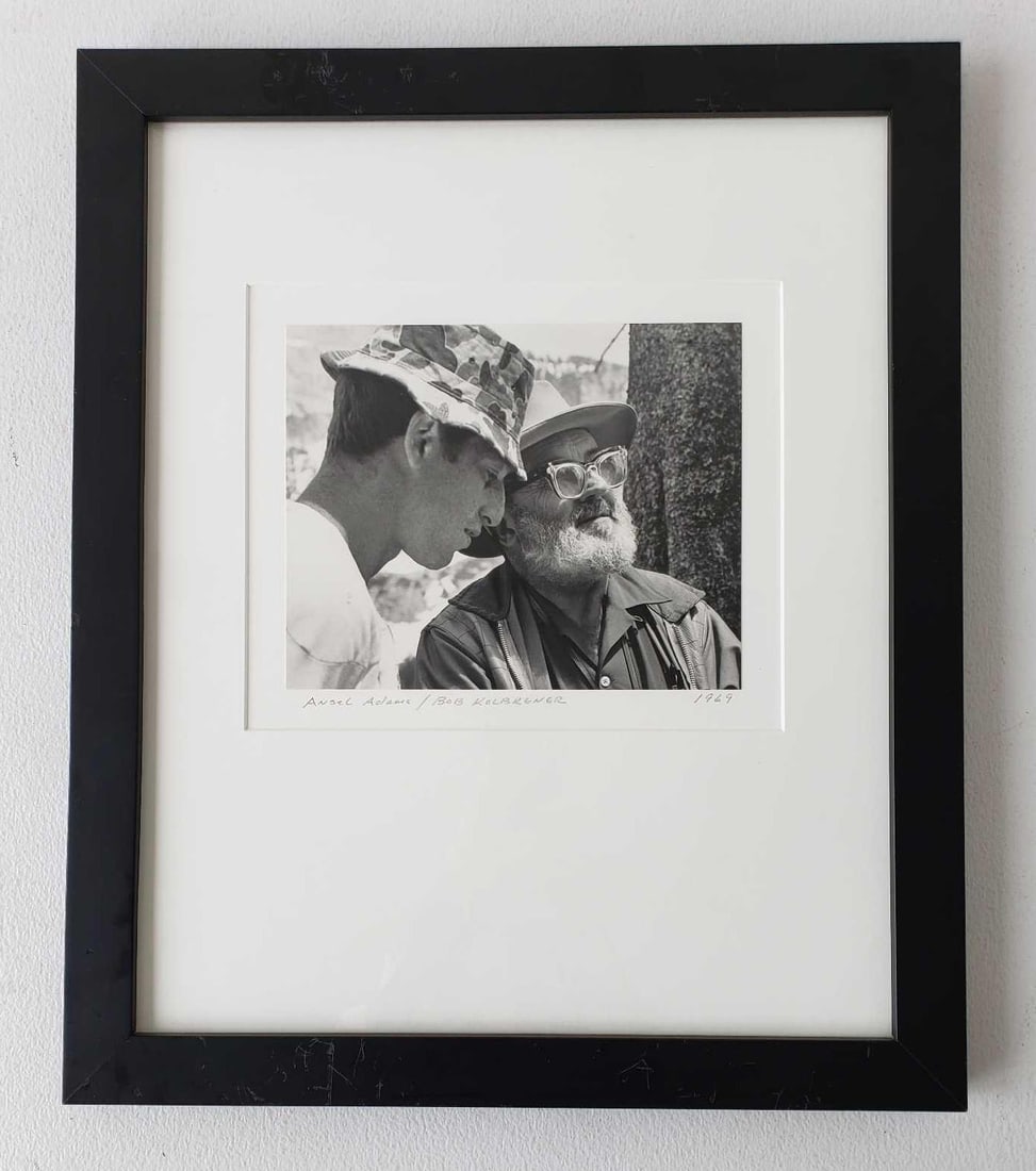 VALUE LOT: VINTAGE PHOTOGRAPH OF ANSEL ADAMS AND PROTEGE BOB KOLBRENER (1 of 6)