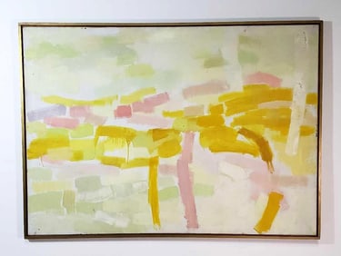 LARGE VINTAGE ABSTRACT PAINTING