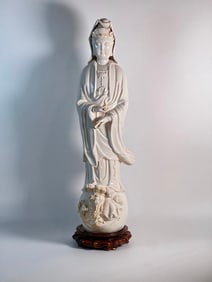 BLANC DE CHINE CHINESE GUAN YIN FEMALE STATUE