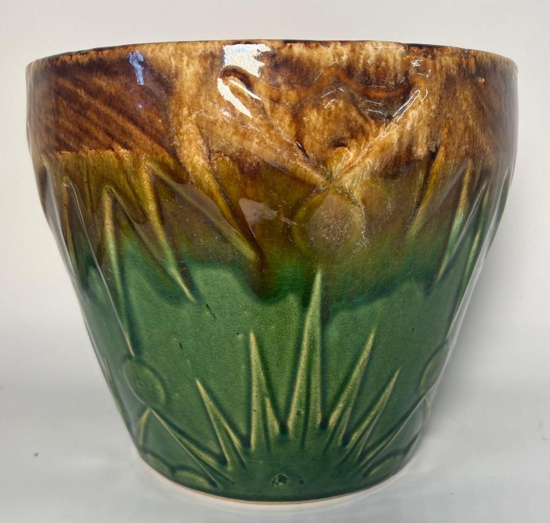 VALUE LOT: VINTAGE USA POTTERY SUN, MOON, AND STARS JARDINIERE (1 of 6)