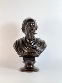 BRONZE BUST STATUE LIKELY SHAKESPEARE