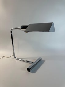 VINTAGE MID-CENTURY KOCH & LOWY FOR OMI CHROME TABLE LAMP 1960's