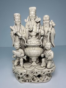 CHINESE BLANC DE CHINE DEHUA PORCELAIN STATUE