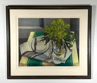 SANDRA LAWRENCE "PRIVATE EYE" SIGNED ARTIST PROOF LITHOGRAPH