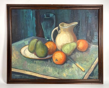 HELEN DUBON HYDE SIGNED STILL LIFE OIL ON BOARD