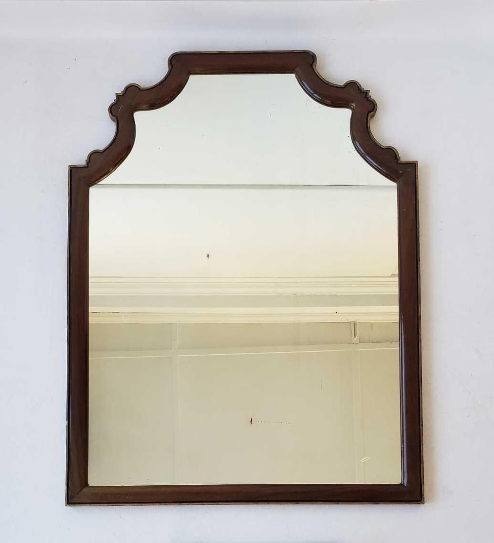 VINTAGE GILT TRIM WOOD MIRROR (1 of 8)