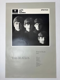 ORIGINAL VINTAGE BEATLES POSTER: "WITH THE BEATLES" (1987 EDITION)