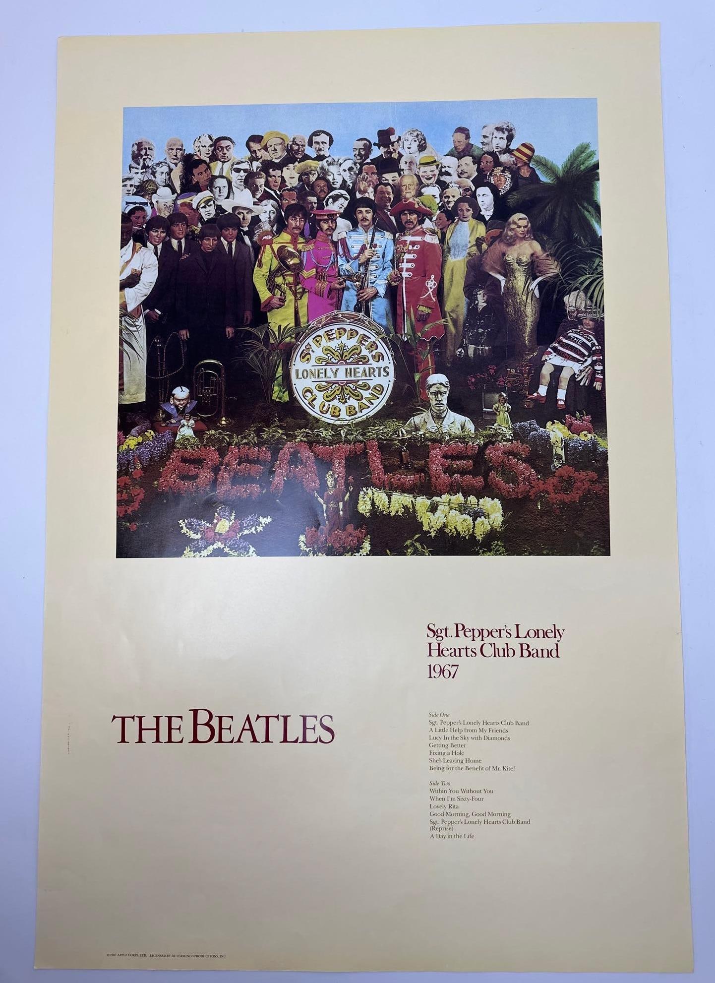 ORIGINAL VINTAGE BEATLES POSTER: SGT. PEPPER'S LONELY HEART CLUB BAND (1987 EDITION) (1 of 8)