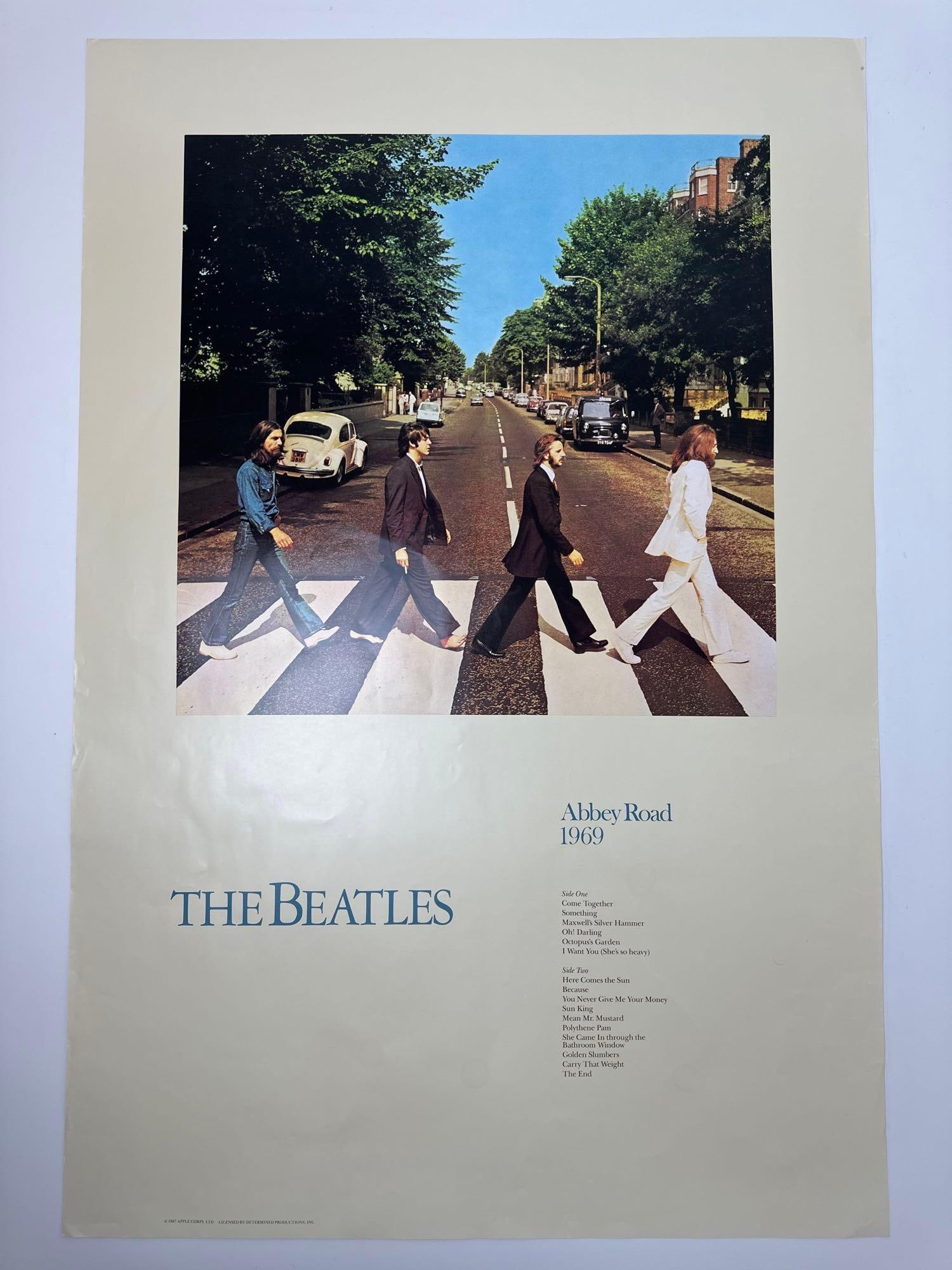 ORIGINAL VINTAGE BEATLES POSTER: ABBEY ROAD (1987 EDITION) (1 of 11)