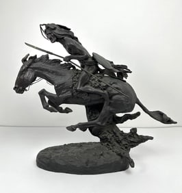 FREDERIC REMINGTON BRONZE CHEYENNE SCULPTURE