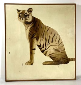 GREGORY PALMER “TIGER, TIGER BURNING BRIGHT" (1969) LARGE SCALE PAINTING