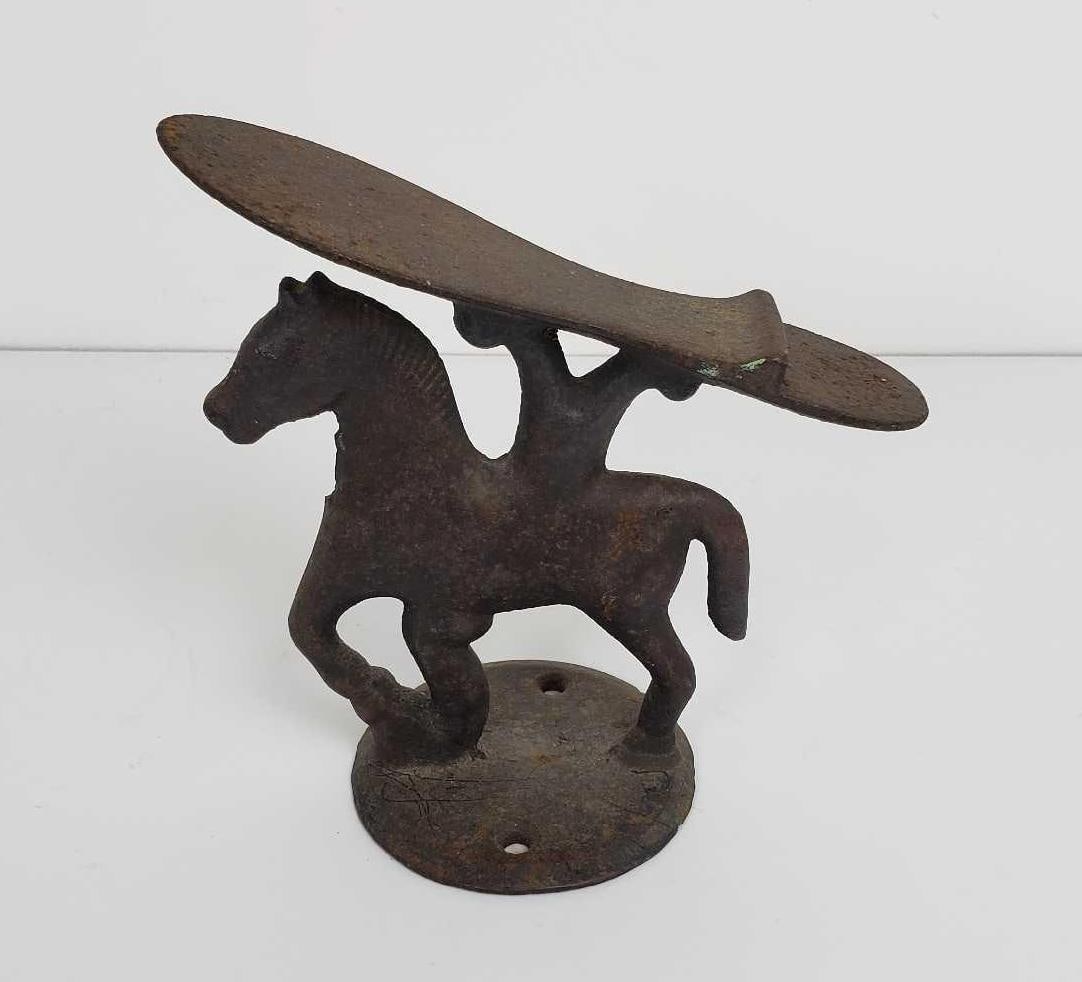 VALUE LOT RUSTIC CAST IRON HORSE FIGURAL BOOT SCRAPER (1 of 6)