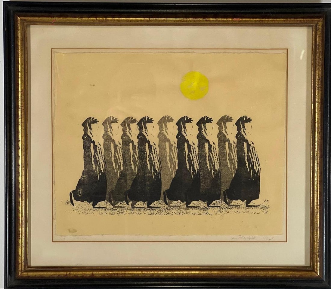 WOOD BLOCK PRINT “HAPPY BIRTHDAY ELIZABETH (1 of 6)