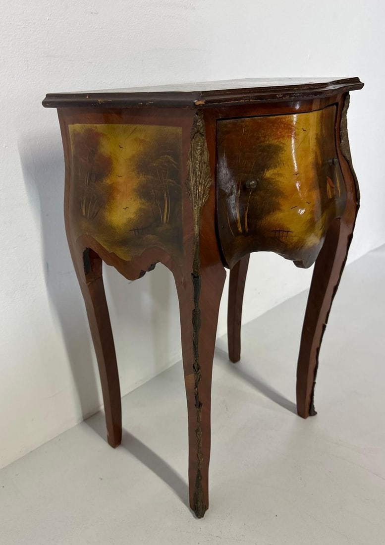 HAND-PAINTED LOUIS VX STYLE PETITE COMMODE (1 of 9)