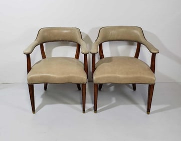 RALPH LAUREN PAIR OF HITHER HILLS STUDIO DINING ARM CHAIRS (Lot 1 of 3)