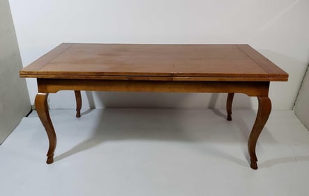 GUIDO ZICHELE FOR BLOOMINGDALES ITALIAN OAK FRENCH COUNTRY DRAW LEAF DINING TABLE