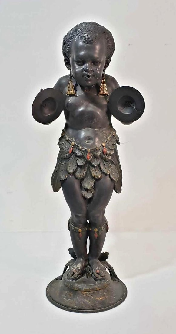 ANTIQUE FIGURATIVE METAL CIGAR STORE DISPLAY (1 of 20)