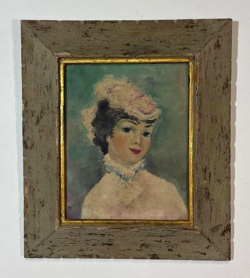 VICTORIAN LADY PORTRAIT SIGNED  MARE (1 of 5)