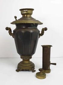 ANTIQUE BRASS RUSSIAN SAMOVAR