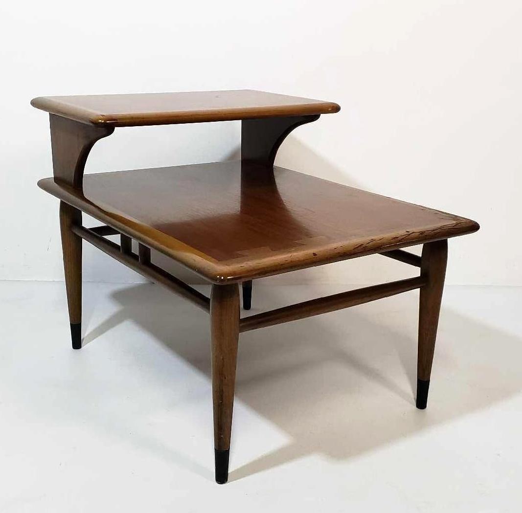 LANE WOODEN END / LAMP TABLE (1967) (2 of 2, near pair) (1 of 14)