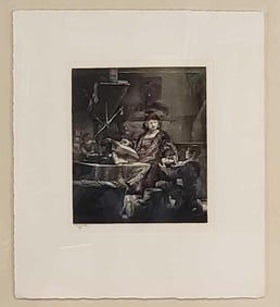 REMBRANDT “GOOD SAMARITAN" ETCHING PRINT