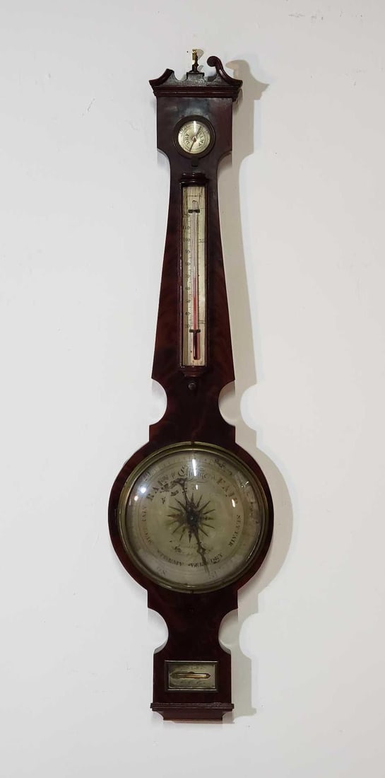 18TH CENTURY ENGLISH BAROMETER, FRANKHAM (1 of 12)